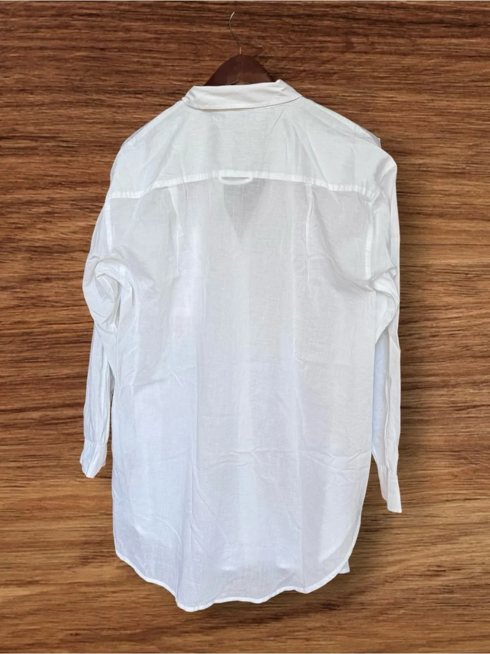 NWT! J.Crew White Button-up cotton voile shirt Size Large